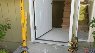 Jeld Wen Front Door Installation  Really crappy products and craftsmanship PART 1 [upl. by Grew]