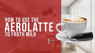 How To Use the AeroLatte To Froth Milk [upl. by Delly]