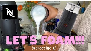 How To Foam Milk With Aeroccino 3 Make Coffee With Foam Tips amp Tricks  Easy Foamed Latte Recipe [upl. by Sedecrem]