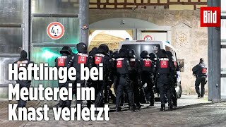 Gefängnismeuterei Polizei stürmt Knast in Thüringen  JVA Untermaßfeld [upl. by Anecusa]